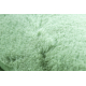 Alfombra BUNNY verde Imitación de piel de conejo