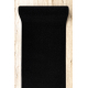 Läufer KARMEL Glatt, einfarbig schwarz 60 cm