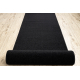 Läufer KARMEL Glatt, einfarbig schwarz 60 cm
