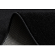 Läufer KARMEL Glatt, einfarbig schwarz 60 cm