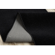 Läufer KARMEL Glatt, einfarbig schwarz 60 cm
