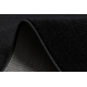 Alfombra de pasillo KARMEL llanura, un color negro 70 cm