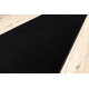 Tapis de couloir KARMEL plaine, une couleur noir 80 cm
