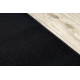 Alfombra de pasillo KARMEL llanura, un color negro 80 cm