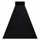 Jednobarevný Běhoun KARMEL prostý, jednotný černý 120 cm