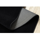 Futó szőnyeg KARMEL egyszerű, egyszínű fekete 120 cm
