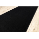 Runner KARMEL Plain, one colour black 200 cm
