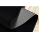 Runner KARMEL Plain, one colour black 200 cm