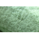 Alfombra BUNNY círculo verde Imitación de piel de conejo