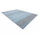 Fonott sizal szőnyeg LOFT 21118 boho elefántcsont/ezüst/kék