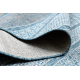 Fonott sizal szőnyeg LOFT 21118 boho elefántcsont/ezüst/kék