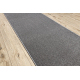 Alfombra de pasillo KARMEL llanura, un color gris 140 cm