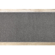 Alfombra de pasillo KARMEL llanura, un color gris 140 cm