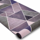 Alfombra de pasillo con refuerzo de goma TRIANGULOS violet 67 cm