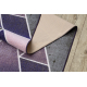 Csúszásgátló futó szőnyeg Háromszögek gumi ibolya 67 cm