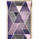 Pogumovaný běhoun Trojúhelníky fialový 80 cm