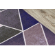 Alfombra de pasillo con refuerzo de goma TRIANGULOS violet 80 cm