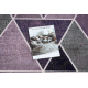 Alfombra de pasillo con refuerzo de goma TRIANGULOS violet 80 cm