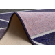 Pogumovaný běhoun Trojúhelníky fialový 90 cm