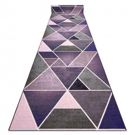 Δρομέας αντιολισθητικό Τρίγωνα κόμμι βιολετί 120 cm