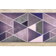 TAPIS DE COULOIR antidérapant TRIANGLES la gomme violet 120 cm