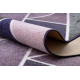 TAPIS DE COULOIR antidérapant TRIANGLES la gomme violet 120 cm