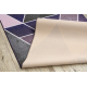 TAPIS DE COULOIR antidérapant TRIANGLES la gomme violet 120 cm