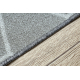 Csúszásgátló futó szőnyeg CUBE kocka, gumi szürke 110 cm