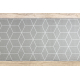 CHODNIK podgumowany CUBE kostka, guma szary 133 cm