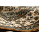 Alfombra de lana POLONIA Samari Ornamento jadeit marrón