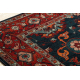 Wool carpet POLONIA Tesoro frame navy blue