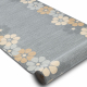 Runner anti-slip MARGARETKA flower, gum grey 90 cm