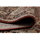 Wollen tapijt KASHQAI kader , oosters bordeaux rode kleur