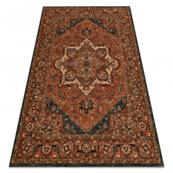 вовняний килим KASHQAI 4354 501 розетка, східні теракота