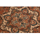 Vilnonis kilimas KASHQAI 4354 501 rozetė, rytietiškas oranžinė