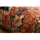 вълнен килим KASHQAI 4354 501 розетка, ориенталски теракота