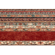 Wollen tapijt KASHQAI 4357 300 kader , oosters groen / bordeaux rode kleur