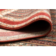 KASHQAI 4357 300 gyapjú szőnyeg keret, keleti zöld / bordó