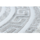 Tepih GLOSS krug moderna 2813 27 stilski, okvir, grčki Siva