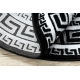 Alfombra GLOSS círculo moderno 2813 87 elegante, marco, griego negro