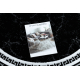 Preproga GLOSS Kolesna sodobni 2813 87 stilski, okvir, Grški črna