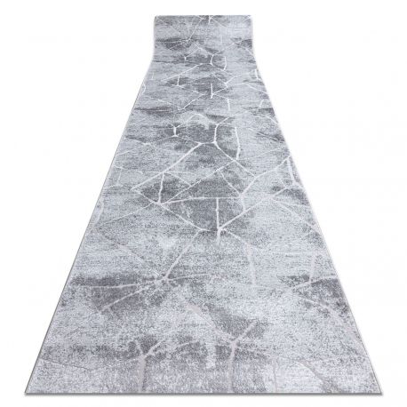 Runner Structural MEFE 2783 Marble two levels of fleece grey 100 cm