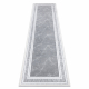 Alfombra, alfombra de pasillo GLOSS moderno 2813 27 elegante, marco, griego gris