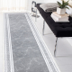 Alfombra, alfombra de pasillo GLOSS moderno 2813 27 elegante, marco, griego gris