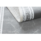 Modern GLOSS Teppich, Läufer 2813 27 stilvoll, Rahmen, griechisch grau
