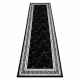 Tapis, le tapis de couloir GLOSS moderne 2813 87 élégant, cadre, grec noir / gris
