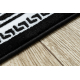 Modern GLOSS Carpet, Runner 2813 87 stylish, frame, greek black / grey