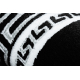 Alfombra, alfombra de pasillo GLOSS moderno 2813 87 elegante, marco, griego negro / gris