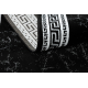 Modern GLOSS Carpet, Runner 2813 87 stylish, frame, greek black / grey