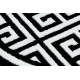 Moderne GLOSS sirkel Teppe 6776 85 stilig, ramme, gresk svart / elfenben